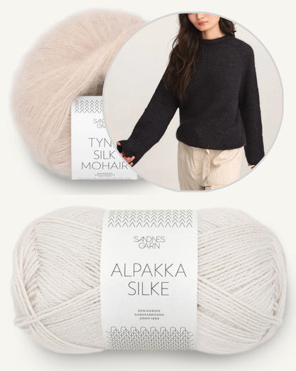 Franky Pullover - Alpaca Silk Mohair | delicate and soft with a silky drape