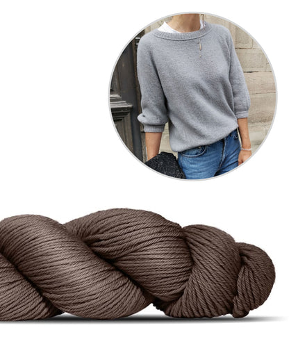 Freestyle Sweater | Basic sweater with Cheeky Merino Joy from Rosy Green Wool 