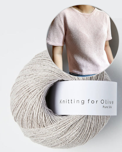 Gaia Tee | super basic made from Pure Silk by Knitting for Olive