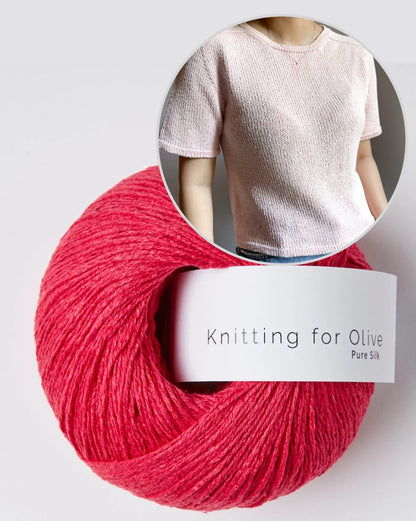 Gaia Tee | super basic made from Pure Silk by Knitting for Olive