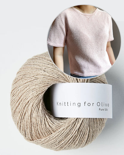 Gaia Tee | super basic made from Pure Silk by Knitting for Olive