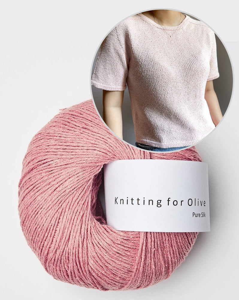 Gaia Tee | super basic made from Pure Silk by Knitting for Olive