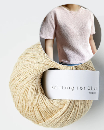 Gaia Tee | super basic made from Pure Silk by Knitting for Olive