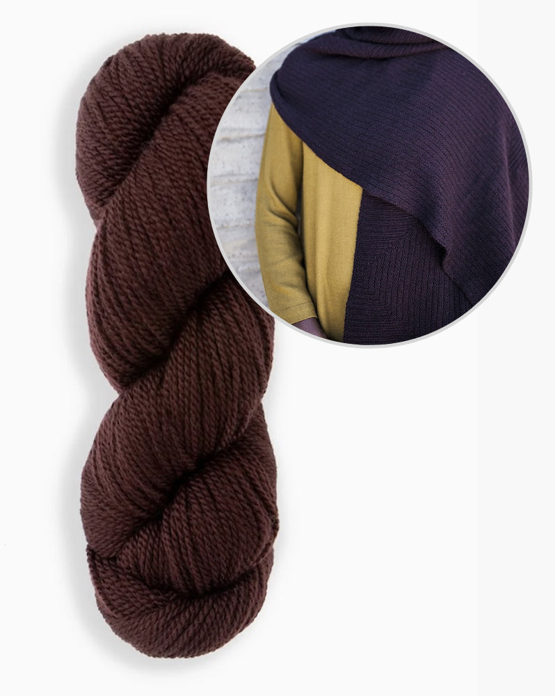 Gard Shawl | soft square pattern in Tynd by Woolfolk