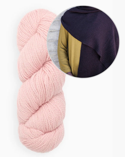 Gard Shawl | soft square pattern in Tynd by Woolfolk