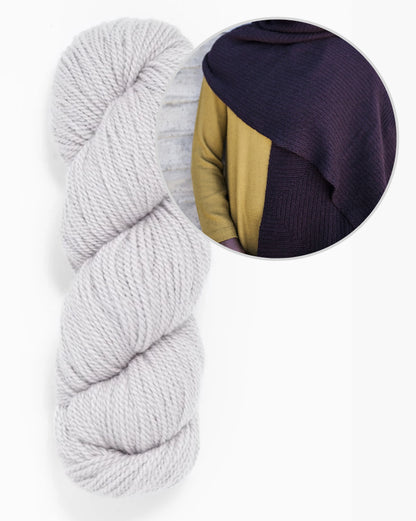Gard Shawl | soft square pattern in Tynd by Woolfolk