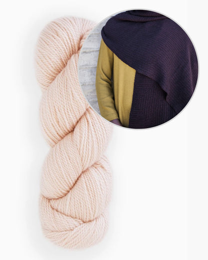 Gard Shawl | soft square pattern in Tynd by Woolfolk