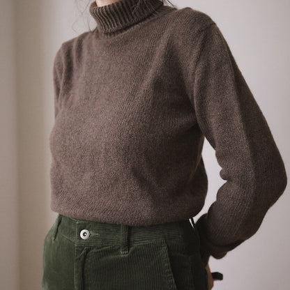 Delphine Sweater | col roulé ultra doux en cachemire classique de Cardiff