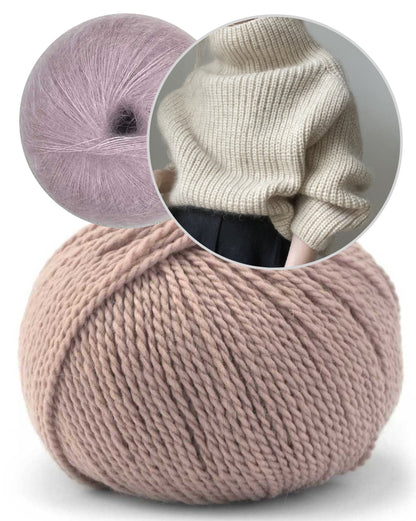 Aegyoknit Gujo Sweater mit Tibetan und Mohair Bliss von Pascuali 9