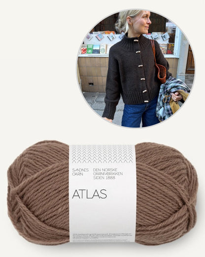 Hannah Jacket | Basic Jacke aus Atlas von Sandnes Garn