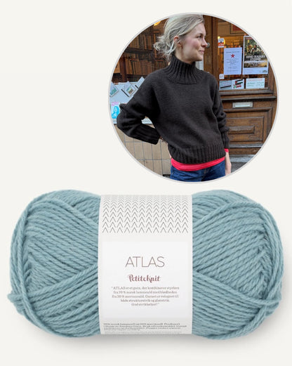 Hannah Sweater O-Neck | lässiger oversize Sweater aus Atlas von PetiteKnit