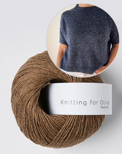 Hanuma Shirt | casual basic tee made from Pure Silk by Knitting for Olive