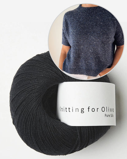 Hanuma Shirt | casual basic tee made from Pure Silk by Knitting for Olive