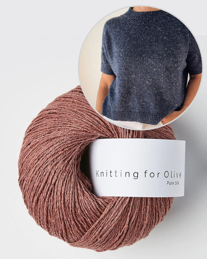 Hanuma Shirt | casual basic tee made from Pure Silk by Knitting for Olive