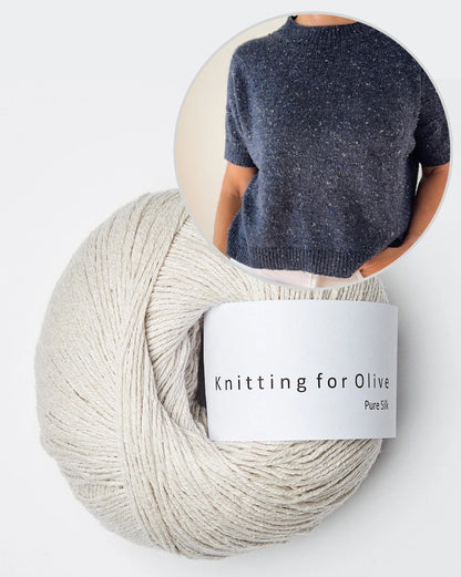 Hanuma Shirt | casual basic tee made from Pure Silk by Knitting for Olive