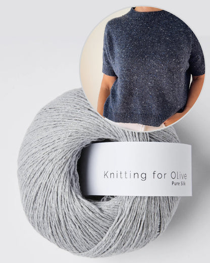 Hanuma Shirt | casual basic tee made from Pure Silk by Knitting for Olive