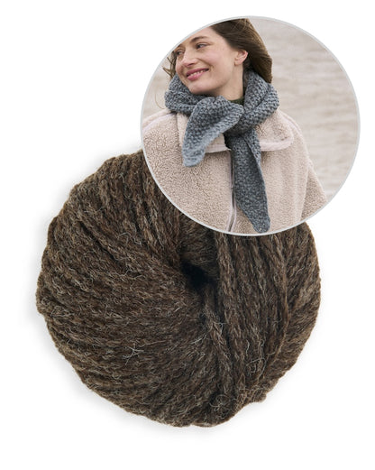 Hazel Scarf | warmes Tuch aus Sheepsoft Fibreknit von Bramble & Fleece