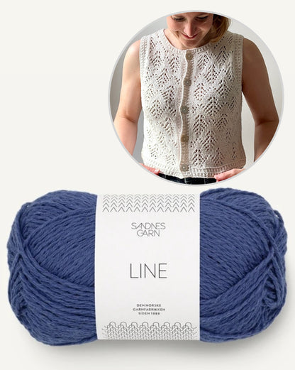 Hey Ho Vest | summery vest made from Line by Sandnes Garn