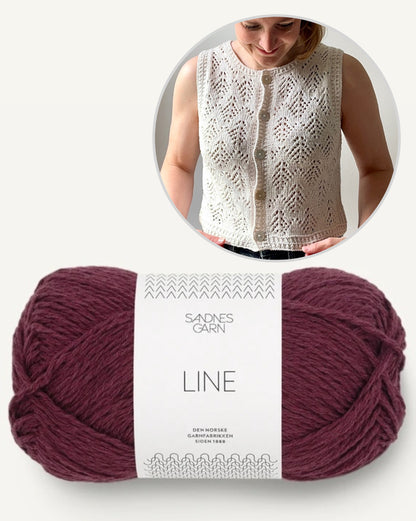 Hey Ho Vest | summery vest made from Line by Sandnes Garn