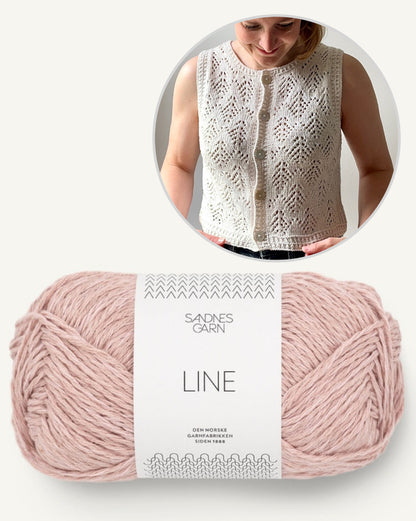 Hey Ho Vest | summery vest made from Line by Sandnes Garn
