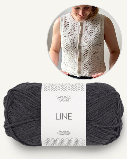 Hey Ho Vest | summery vest made from Line by Sandnes Garn