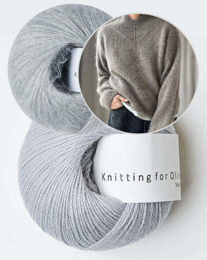 High V Loop Sweater | lässiger oversize Pullover aus Merino und Soft Silk Mohair von Other Loops