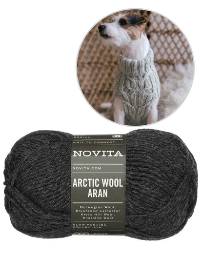 Hiljainen ilta Hundepullover | warm und robust aus Arctic Wool von Novita