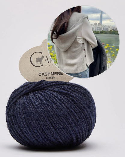 Kapuutsiga sallvest | ülmitmekülgne ja eriti pehme Cardiffi Classic Cashmere’ist