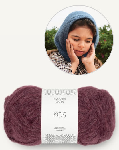 Hugsy Hood Kos Sandnes 2506 | léger et doux en Kos de Sandnes Garn