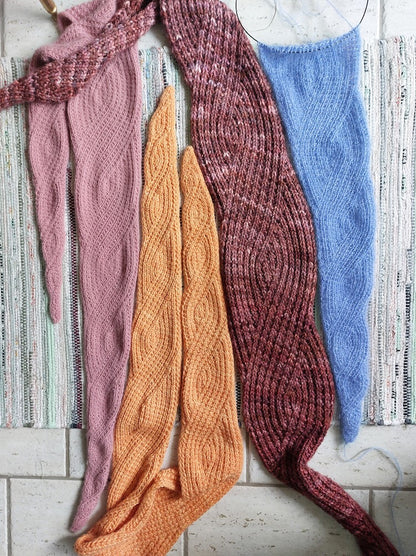 Ragna Shawl | Simple pattern made from Classic Cashmere by Cardiff
