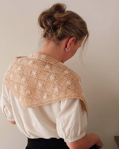 Meadowbright | romantic lace pattern in Le Petit Lambswool by Biches & Bûches