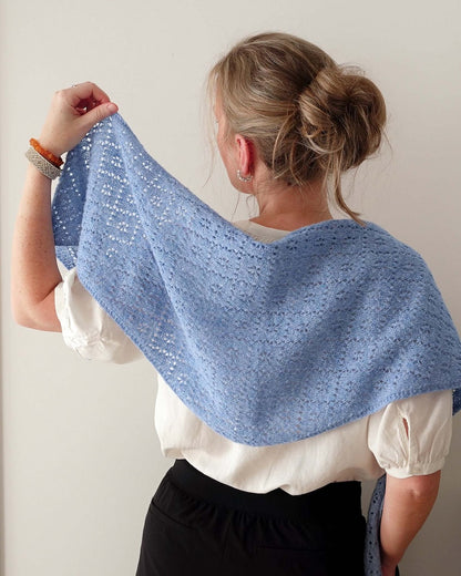 Meadowbright | romantic lace pattern in Le Petit Lambswool by Biches & Bûches