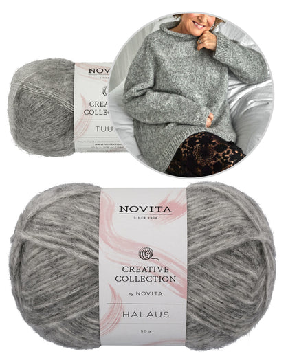 Ingridi pullover | lihtne ja mugav, valmistatud Novita Halausist ja Tuulist