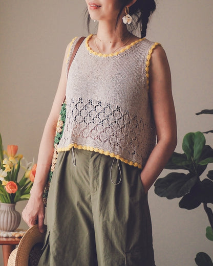 Irene Lin Shona Top mit Studio Linen von Erika Knight 8