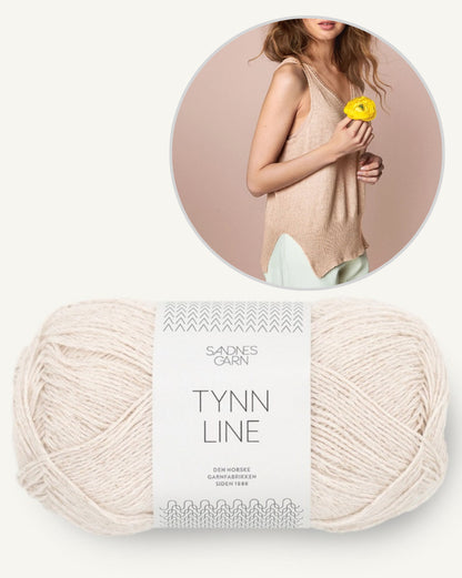 Iris Camisole | casual delicate top made from Tynn Line by Sandnes Garn