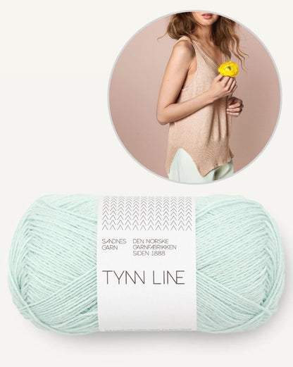 Iris Camisole | casual delicate top made from Tynn Line by Sandnes Garn