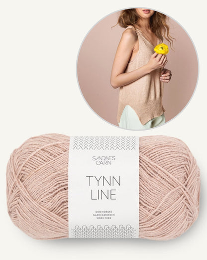 Iris Camisole | casual delicate top made from Tynn Line by Sandnes Garn