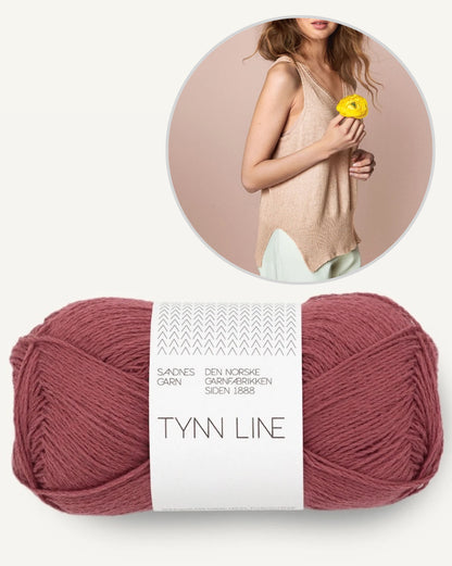 Iris Camisole | casual delicate top made from Tynn Line by Sandnes Garn