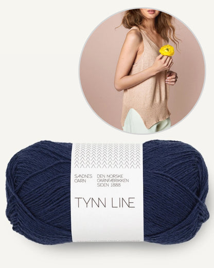 Iris Camisole | casual delicate top made from Tynn Line by Sandnes Garn