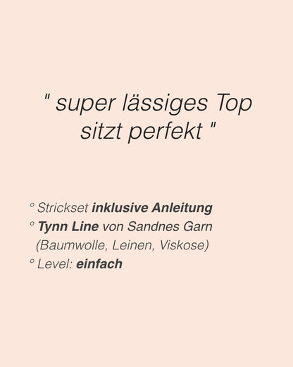Iris Camisole | casual delicate top made from Tynn Line by Sandnes Garn