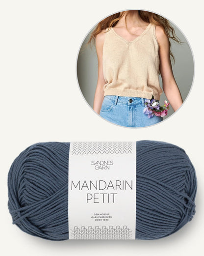 Iris Top | lässig bequem aus Mandarin Petit von Sandnes Garn