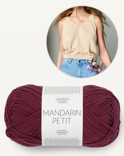Iris Top | lässig bequem aus Mandarin Petit von Sandnes Garn