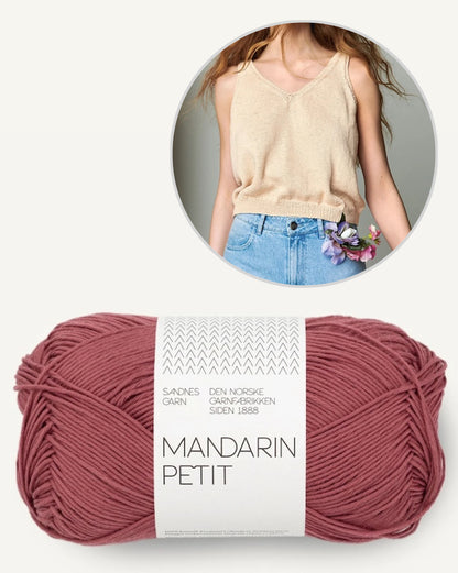 Iris Top | lässig bequem aus Mandarin Petit von Sandnes Garn