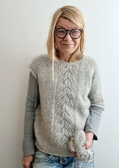 Pull Tresse | romantique en Le Petit Lambswool et Le Petit Silk & Mohair de Biches & Bûches