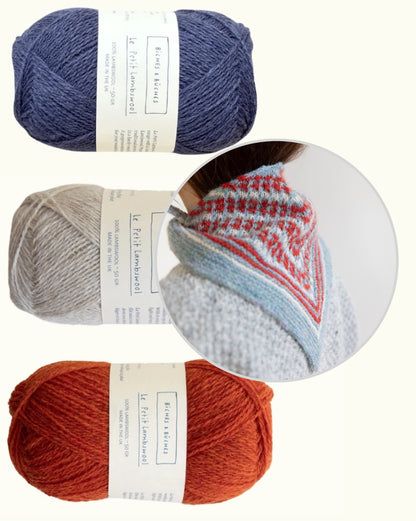 Isla Shawl | charming shawl made from Le Petit Lambswool by Biches & Bûches