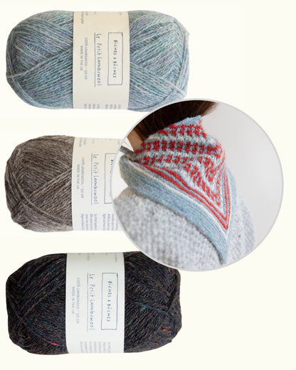 Isla Shawl | charming shawl made from Le Petit Lambswool by Biches & Bûches
