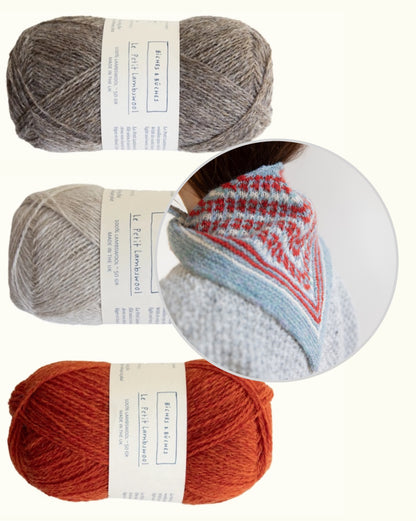 Isla Shawl | charming shawl made from Le Petit Lambswool by Biches & Bûches