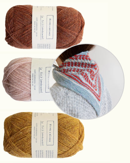 Isla Shawl | charming shawl made from Le Petit Lambswool by Biches & Bûches