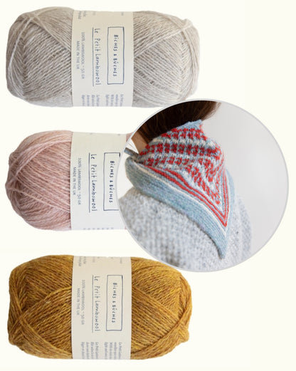 Isla Shawl | charming shawl made from Le Petit Lambswool by Biches & Bûches