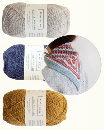 Isla Shawl | charming shawl made from Le Petit Lambswool by Biches & Bûches